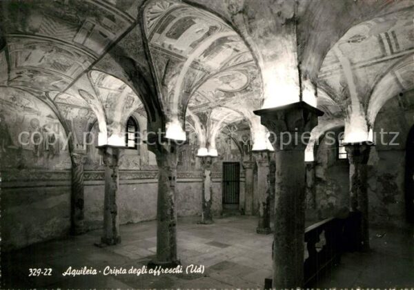 Aquileia Aquileja Cripta degli affreschi Fresken Krypta