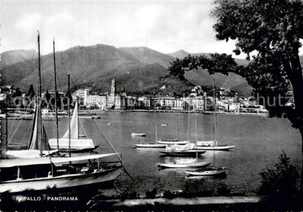 Rapallo Panorama Hafen Berge