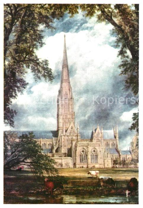 Salisbury Wiltshire Cathedral Kathedrale Künstlerkarte