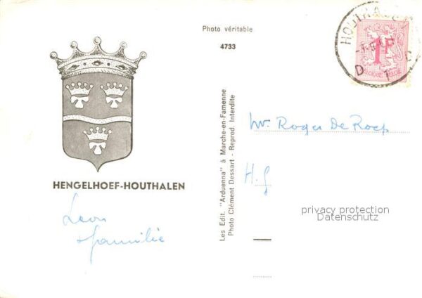 Houthalen Hengelhoef Torbogen Wappen Krone – Bild 2