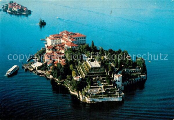 Isola Bella Lago Maggiore Isola Pescatori veduta aerea