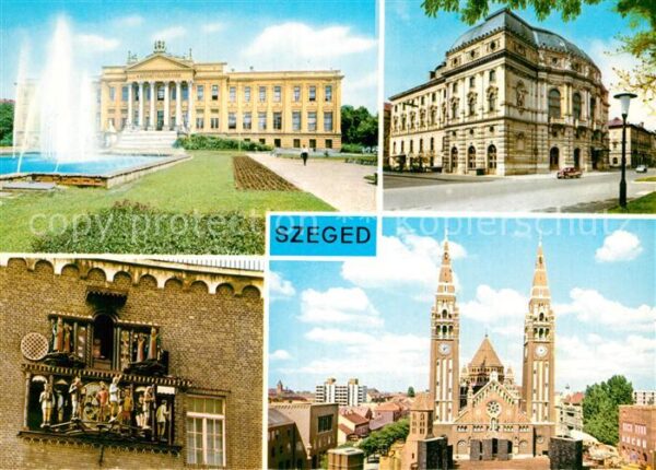 Szeged Museum Park Fontäne Spieluhr Votivkirch