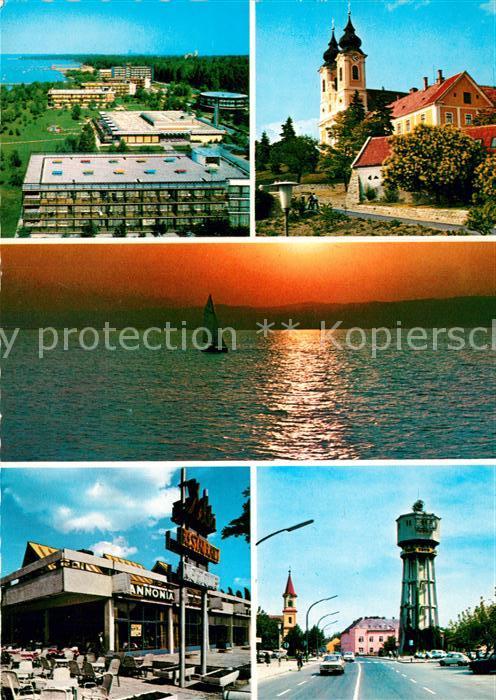 Balaton Plattensee Stadt am Plattensee Kirche Wasserturm H