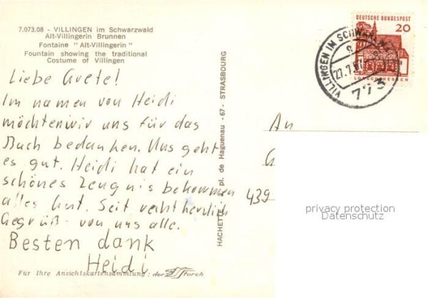 Villingen-Schwenningen Alt Villingerin Brunnen – Bild 2