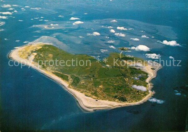 Borkum Nordseeinsel Fliegeraufnahme aus 4800 m