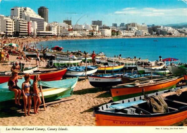 Las Palmas Gran Canaria Strand Fischerboote