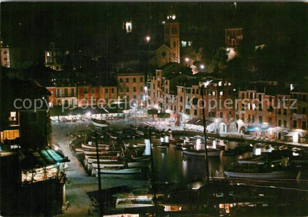 Portofino Liguria Porto notturno