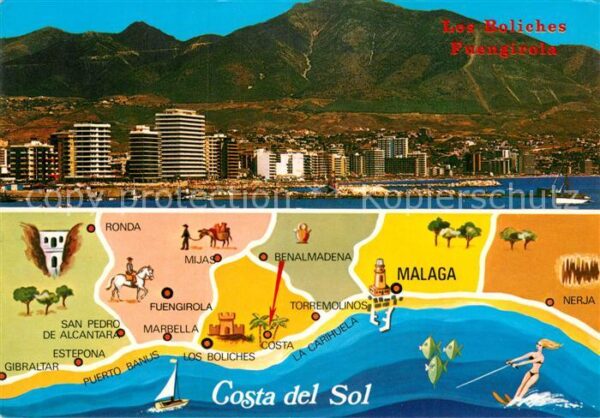 Los Boliches Paseo Maritimo Ansicht vom Meer aus Ber
