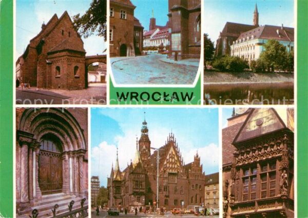 Wroclaw Dominsel Innenstadt Barock Kloster Port
