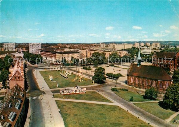 Szczecin Stettin Panorama Kosciol Gotische Kirche