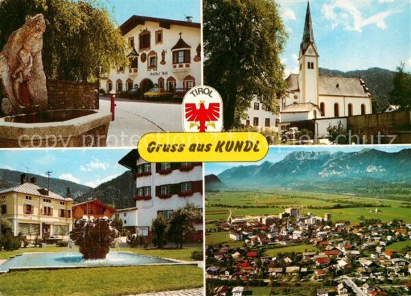 Kundl Erholungsort Unterinntal Brunnen Kirche