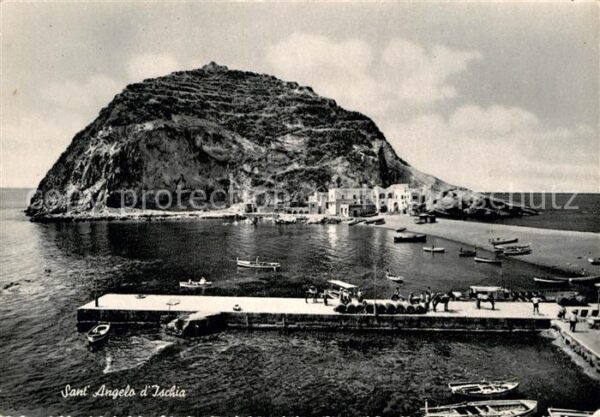 Sant Angelo Ischia Hafen Mole Insel