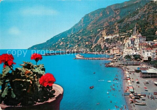 Amalfi Spiaggia ed il Porto Strand Hafen Küste