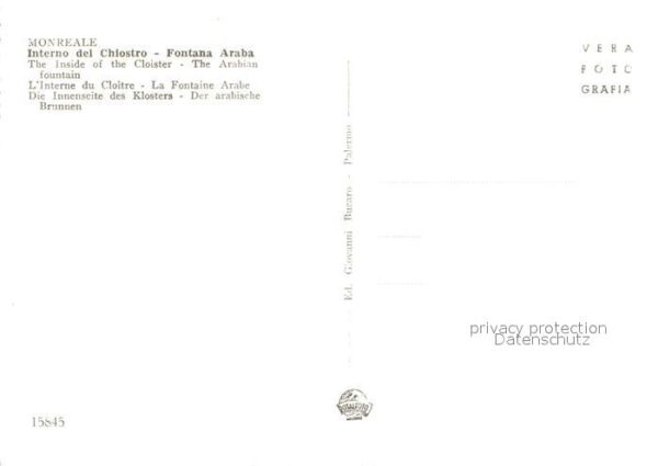 Monreale Interno del Chiostro Fontana Araba – Bild 2