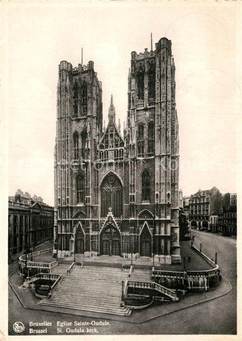 Bruxelles Bruessel Eglise Sainte Gudule
