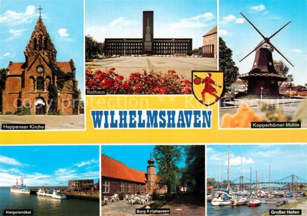 Wilhelmshaven Kopperhörner Mühle Grosser Hafen Burg K