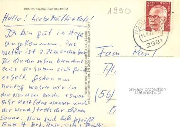 Baltrum Nordseebad Fliegeraufnahme – Bild 2