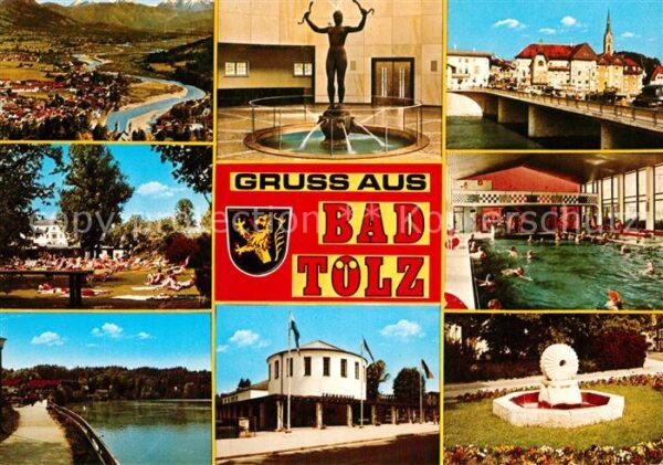 Bad Toelz Trinkhalle Hallenbad Brücke