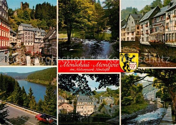 Monschau Rotes Haus Ruine Haller Fachwerkhäuser