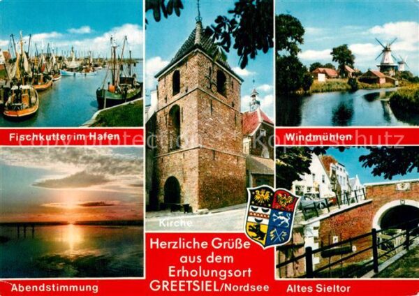 Greetsiel Kirche Windmühlen Altes Sieltor Fischku