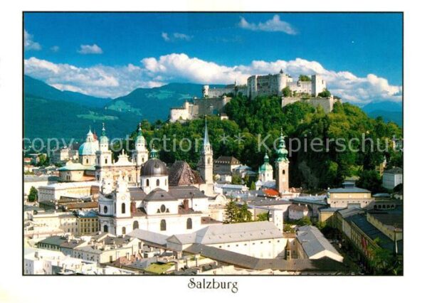 Salzburg Oesterreich Altstadt Kirchen Festung Hohensalzburg