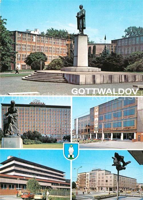 Gottwaldov Tschechien Moderni mesto jehoz rust souvisi rozvoj