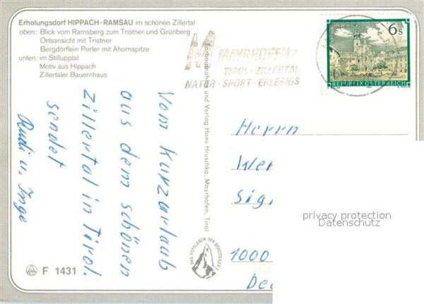 Hippach Tristner Grünberg Ahornspitze Stilluppt – Bild 2