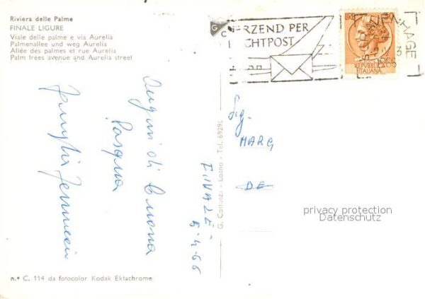 Finale Ligure Viale delle palme e via Aurelia – Bild 2