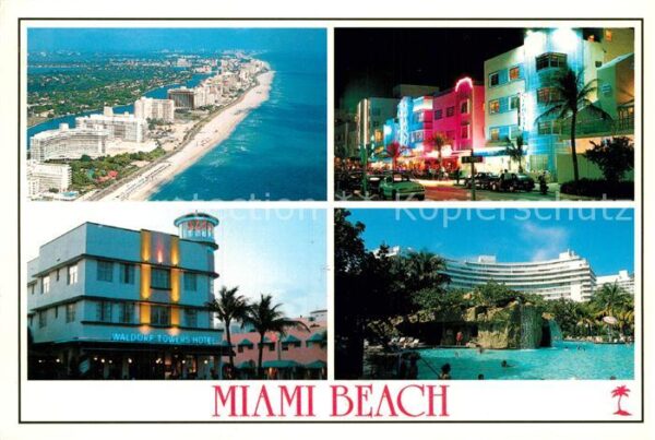 Miami Beach Fliegeraufnahme Waldorf Towers Hotel