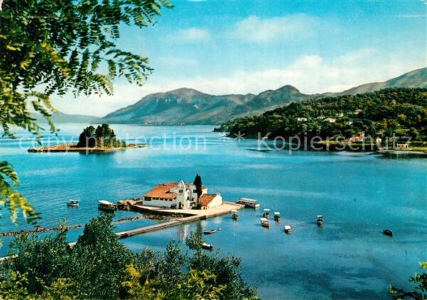 Korfu Corfu Odyssee Insel Vlacherna-Kloster