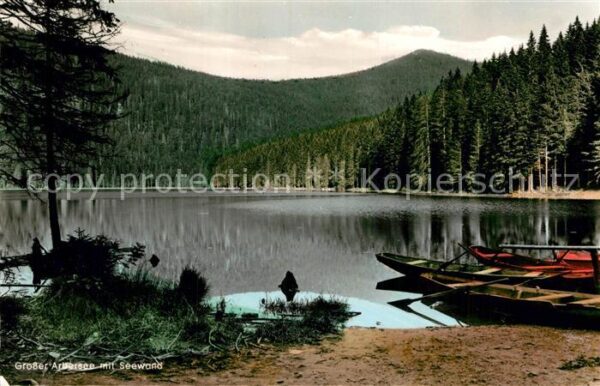 Arbersee Partie am See Boote