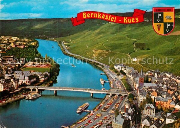 Bernkastel-Kues Fliegeraufnahme Moselpartie mit Doctor