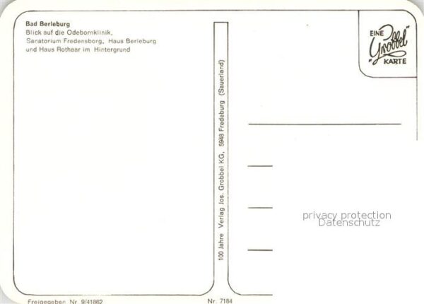 Bad Berleburg Fliegeraufnahme Odebornklinik – Bild 2