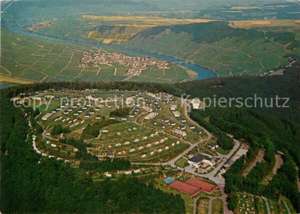 Leiwen Mosel Fliegeraufnahme Ferienzentrum Sonnenber