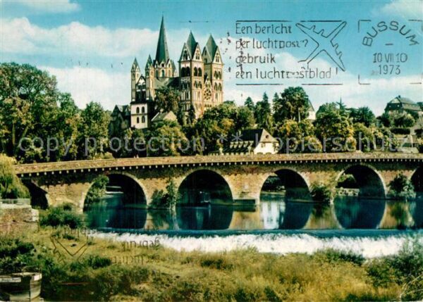 Limburg Lahn Lahnbrücke mit Dom