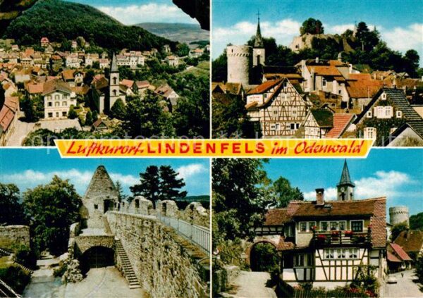 Lindenfels Odenwald Fachwerk Ortspartien Burgruine