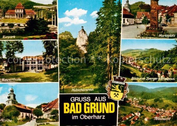 Bad Grund Kurparkt Blick vom Iberger Kaffeehaus K