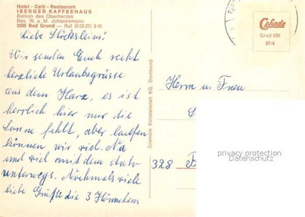 Bad Grund Kurparkt Blick vom Iberger Kaffeehaus K – Bild 2