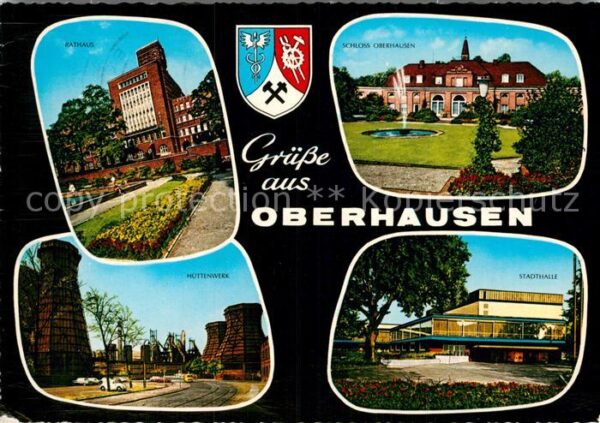 Oberhausen Rathaus Schloss Stadthalle Hüttenwerk