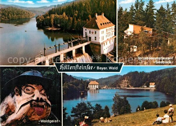 Hoellensteinsee Stausee Terrassenrestaurant Seeblick Wa