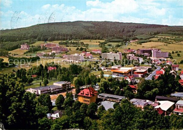 Bad Soden-Salmuenster Fliegeraufnahme mit Kurviertel