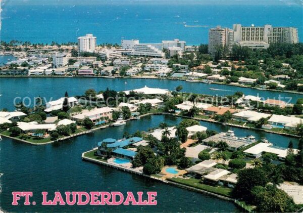 Fort Lauderdale Fliegeraufnahme Kanale Wohngebiet Ville