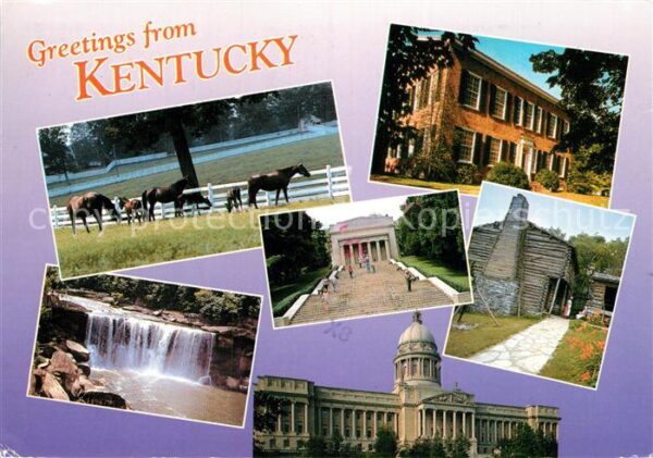 Kentucky US-State Pferde Gebäude Wasserfall