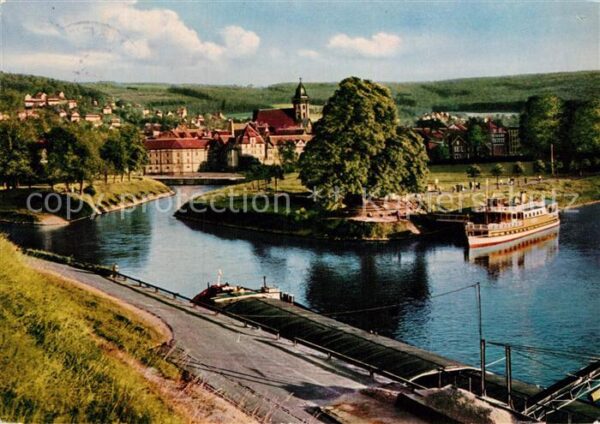 Hann. Muenden Zusammenflusss von Werra und Fulda