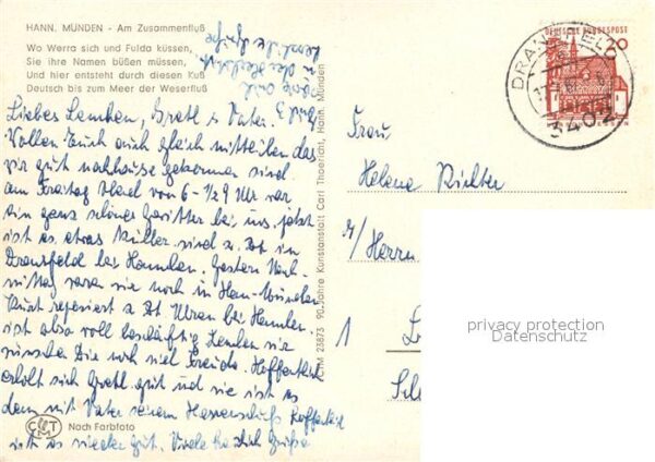 Hann. Muenden Zusammenflusss von Werra und Fulda – Bild 2