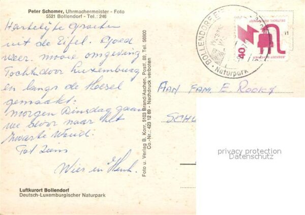 Bollendorf Suedeifel Peter Schomer Uhrmachermeister – Bild 2