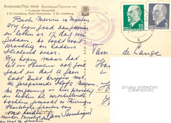Brotterode Fliegeraufnahme Inselsberg Sendeturm Tr – Bild 2