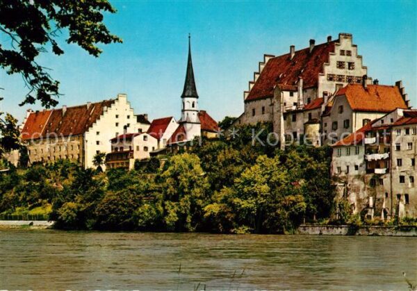 Wasserburg Inn Innpartie mit Burg