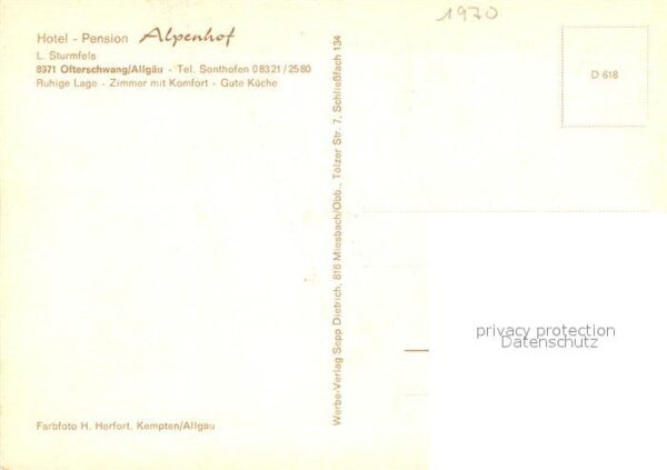 Ofterschwang Hotel Pension Alpenhof – Bild 2
