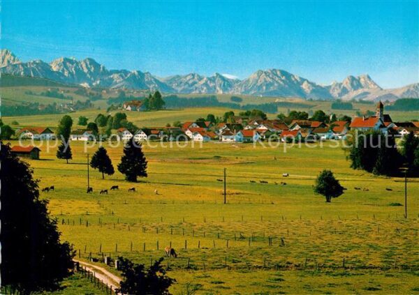 Rettenbach Auerberg mit allgäuer und tiroler Hochgebirge